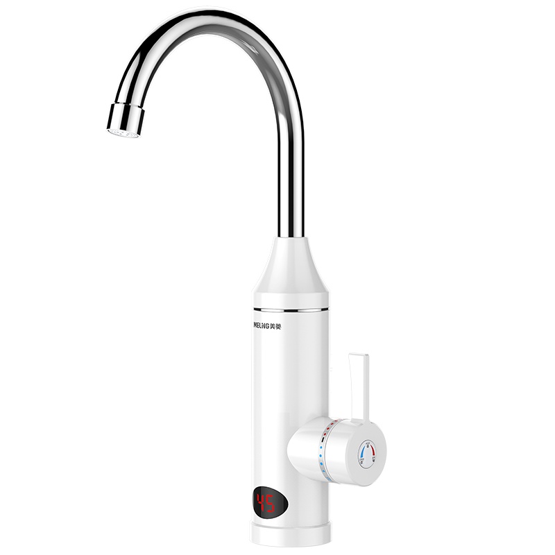 美菱(MELING)电热水龙头MF-D316漏保款 家用节能水电分离速热式电热水器冷热两用带数显下进水款厨房小厨宝