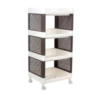 禧天龙citylong4层厨房浴室可移动置物架落地多层收纳架置物架卧室