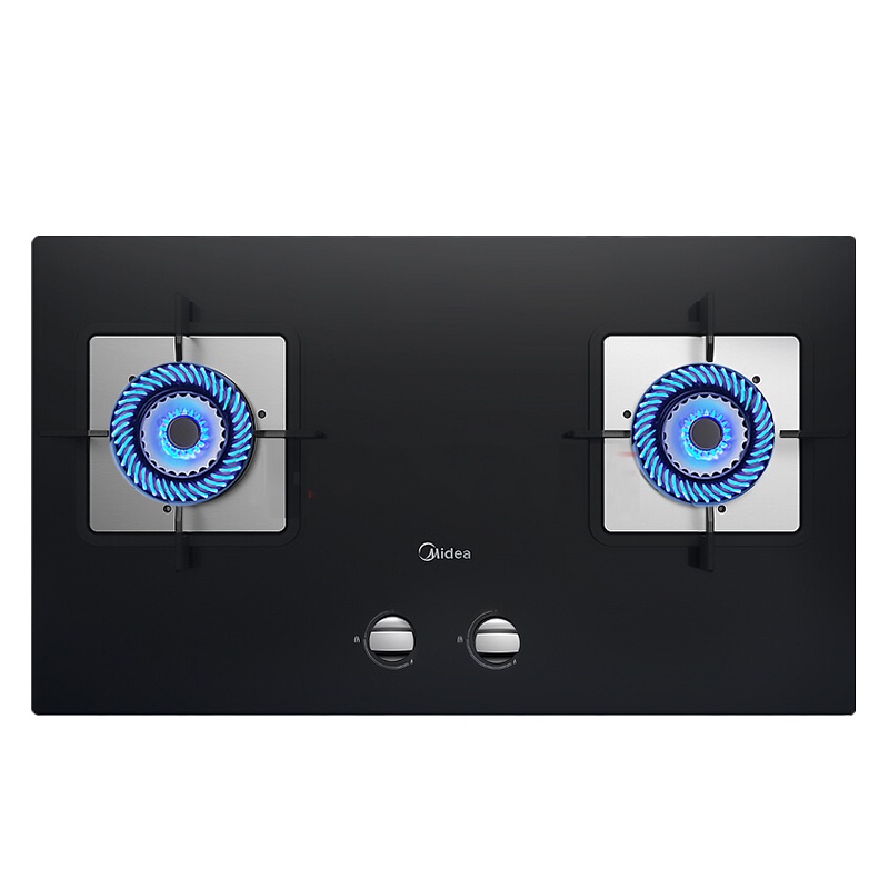 美的(Midea)燃气灶JZY-Q216B 钢化玻璃燃气灶 大火力一级能效灶具 台嵌两用燃气灶煤气灶(液化气)