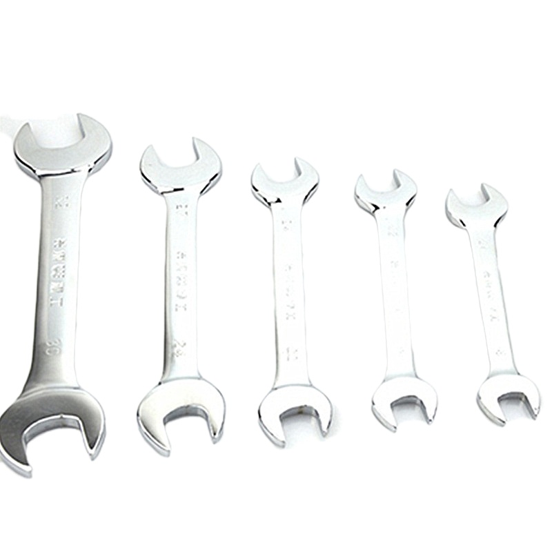 长城(THE GREAT WALL)8*10mm 开口扳手 双头呆扳手公制镜抛平板 双开口扳手 10只装 314111