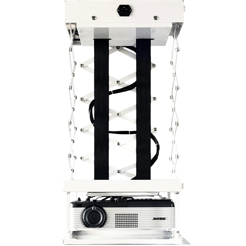 投影仪吊架伸缩电动支架升降机1米1.52m超薄遥控通用古达吸顶伸缩隐藏投影机电动支架配件