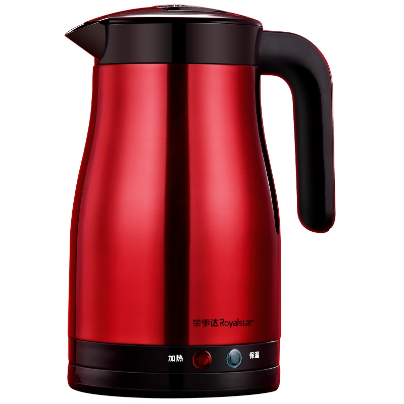 荣事达(Royalstar)电热水壶RKF-15G彩钢多层防烫24小时保温304材质1.5L保温壶电水壶