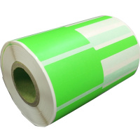 开仰 线缆标签不干胶标签纸38*25+40mm/500片/卷 绿色(单位:卷)