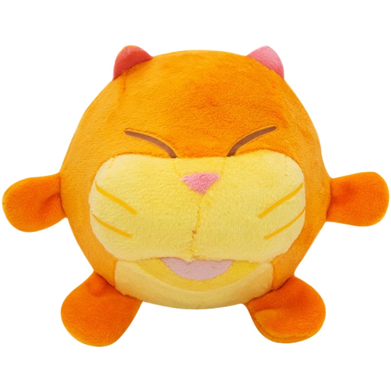 灵动创想BOUNCING 弹跳球发声公仔动物毛绒玩偶弹力球-猫30928