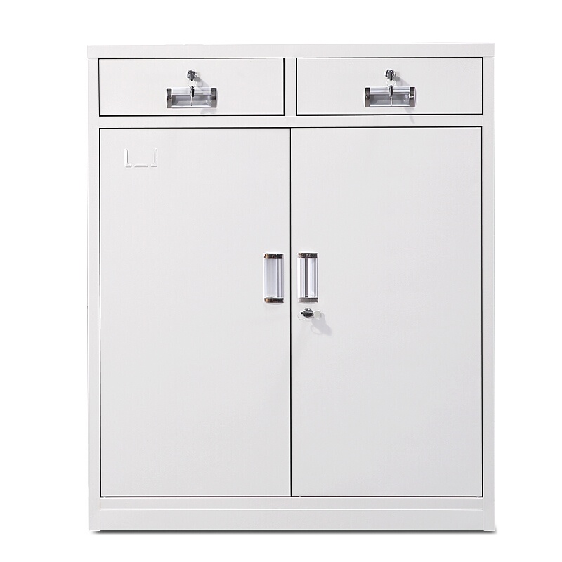 匡大 铁皮文件柜钢制办公文件资料柜档案柜矮二斗