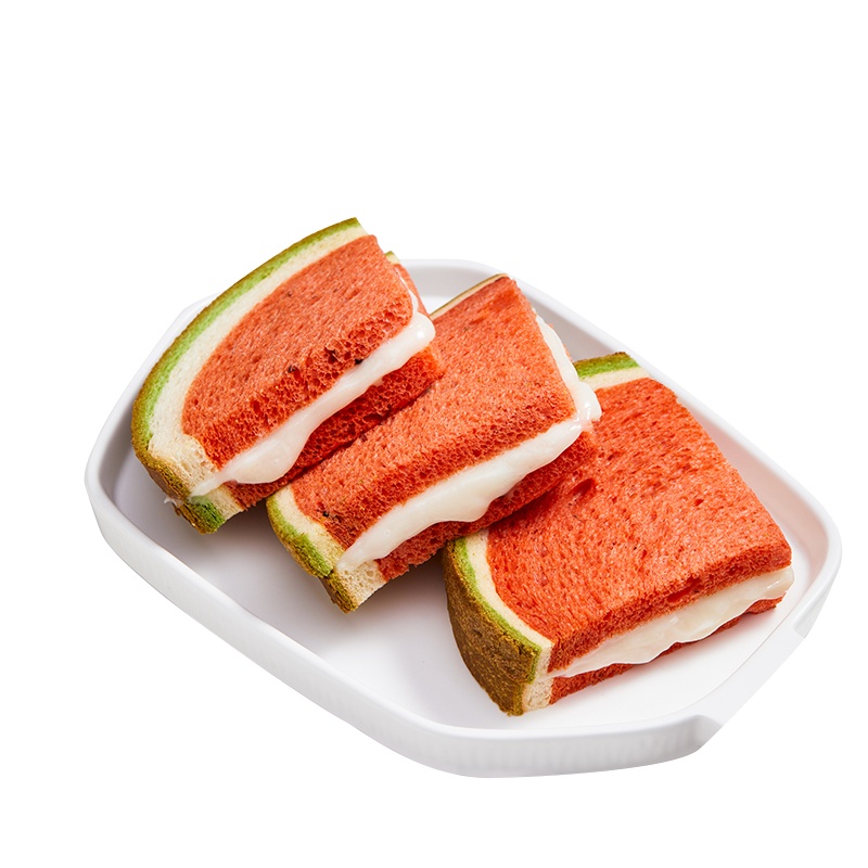 爱逸(A1) 西瓜吐司480g*1箱面包整箱早餐营养学生夹心吐司网红零食孕妇代餐包