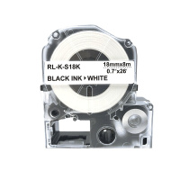 扬帆耐立(YFHC) 锦宫SS18K标签色带(白底黑字/18mm) 适用SR230C/230CH/530C/550C