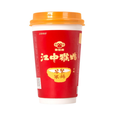 江中食疗江中猴姑米稀杯装内含炼乳营养早餐麦片老年人食品代餐可搭配猴头菇饼干食用 6杯装礼盒装*2盒