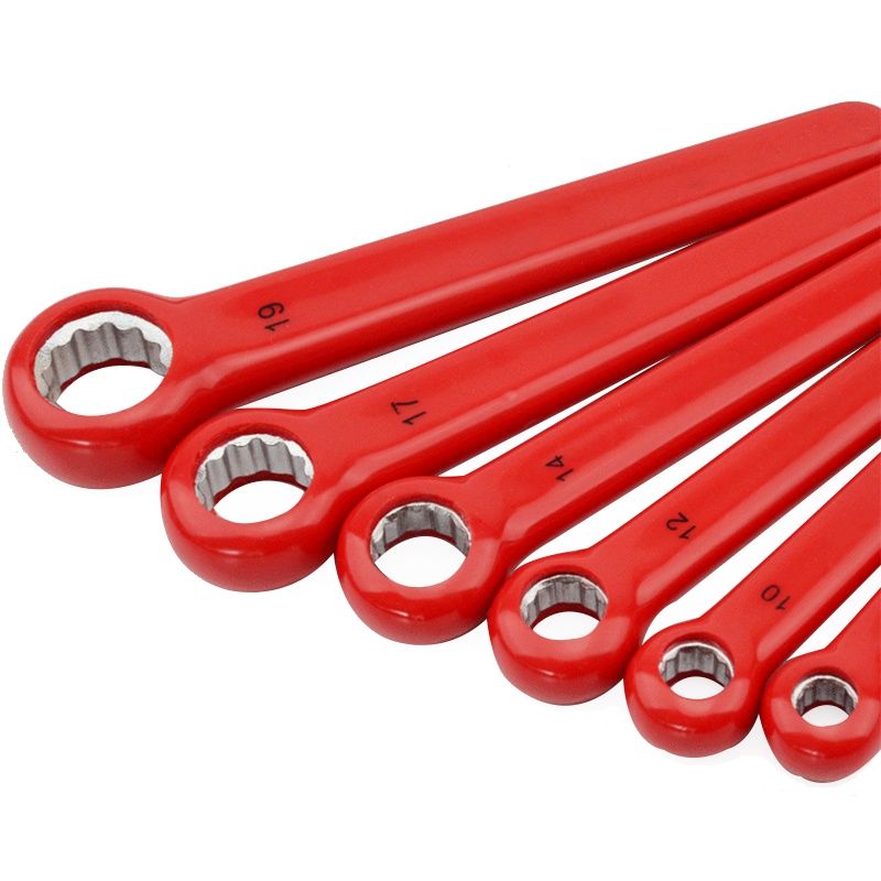 LBYZY 电工绝缘工具耐高压扳手 梅花扳手12mm