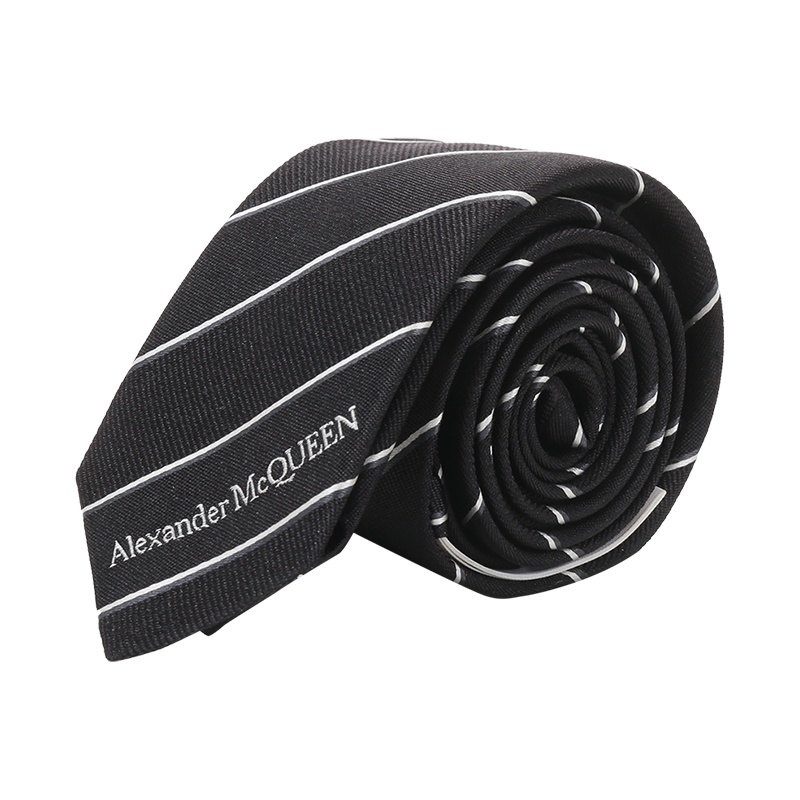 ALEXANDER MCQUEEN 亚历山大·麦昆 男士 桑蚕丝领带623105 4002N