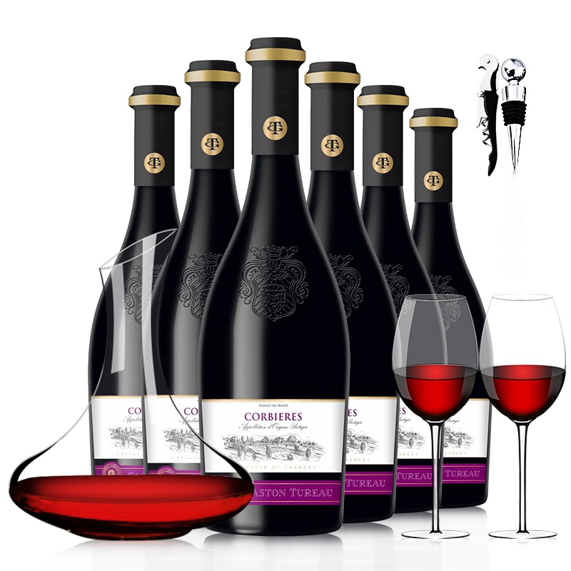 法国原瓶进口红酒格拉洛科比埃AOP级干型红葡萄酒整箱装750ml*6瓶