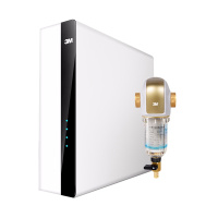 3M全屋净水套装 400G无桶大通量纯水机 LR400-JX90+前置BFS3-40GL