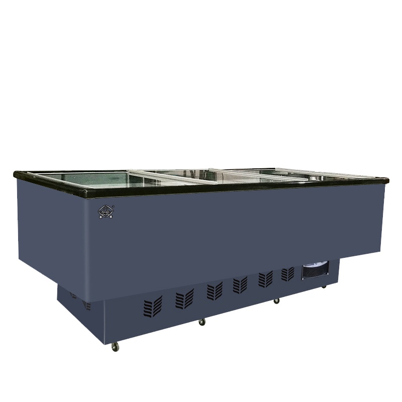 冰熊(bing xiong)2.5米组合岛柜冷藏展示柜商用大容量卧式冰柜冷柜超市展示岛柜海鲜岛柜-HD-2500KX