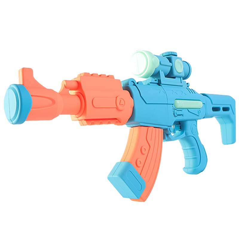 蓝宙玩具百变磁力拼装枪DIY益智儿童玩具枪套装仿真发声光男孩礼物新年送礼