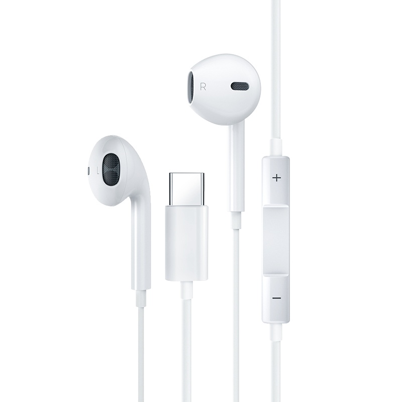 标图有线耳机适用华为type-c接口p20/p30pro/p10手机nova2s/5/4mate20荣耀50/60专用圆