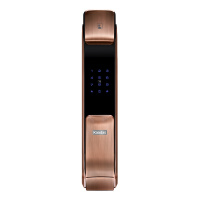 [新品]凯迪仕智能锁E300红古铜 指纹锁家用防盗门锁 磁卡锁电子锁密码锁