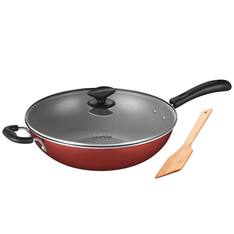 苏泊尔(SUPOR)炫彩易洁不粘炒锅平底炒菜锅煎锅少油烟易清洗NC32F4燃气电磁炉通用