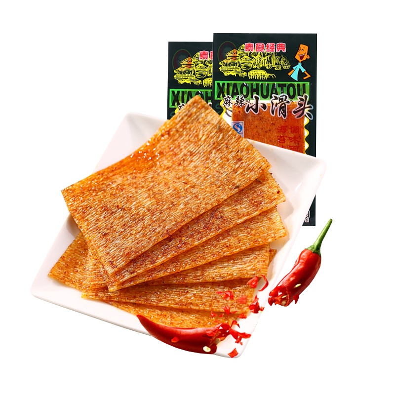 [满88减50元]小滑头辣片辣条麻辣海苔味15包袋装(休闲零食网红爆小吃) 豆制品零食