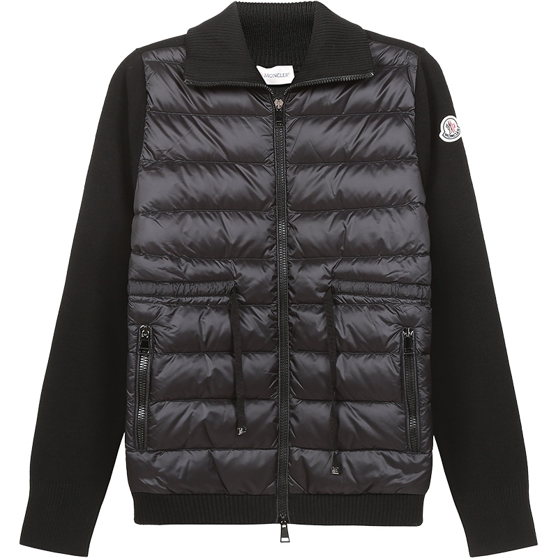 MONCLER 盟可睐 女士 聚酰胺/羊毛高领针织衫鹅绒薄款羽绒服外套 F2 093 9B52400 A9001