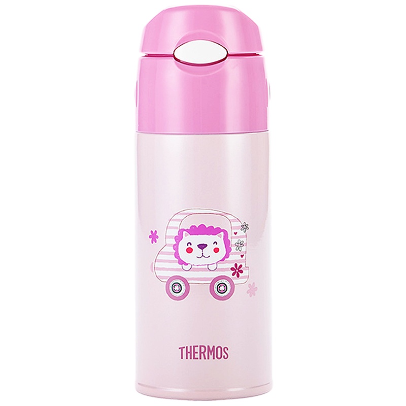 【儿童杯套款】THERMOS膳魔師 真空不锈钢儿童吸管保温杯