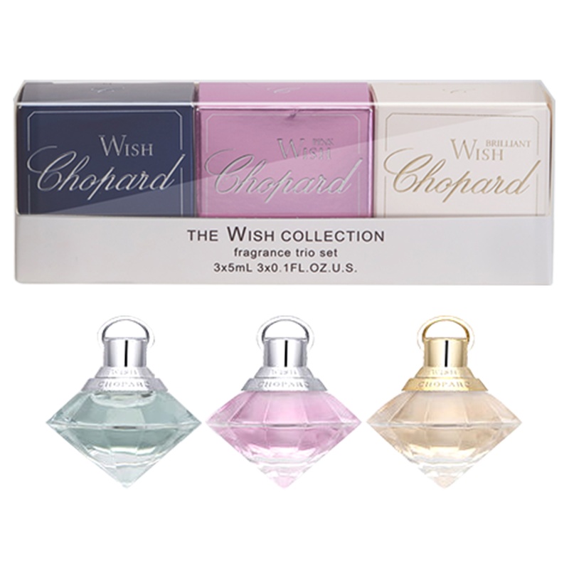 萧邦愿望之光迷你套装（蓝钻女士香水5ml+粉钻女士香水5ml+心钻女士香水5ml）