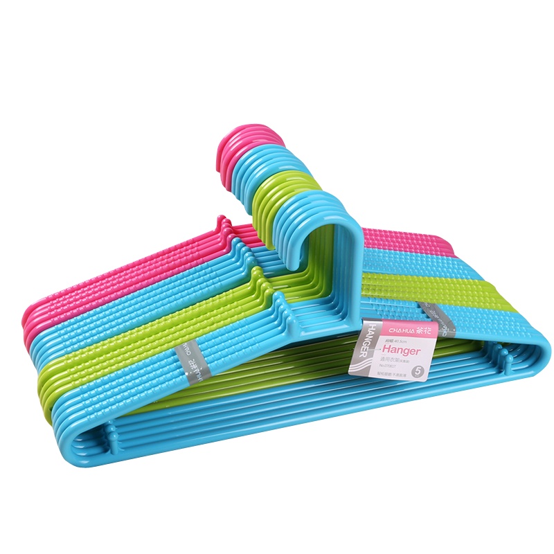 茶花衣架套装挂衣撑子衣裳塑料家用防滑成人衣服架大号耐磨晾衣架20只装