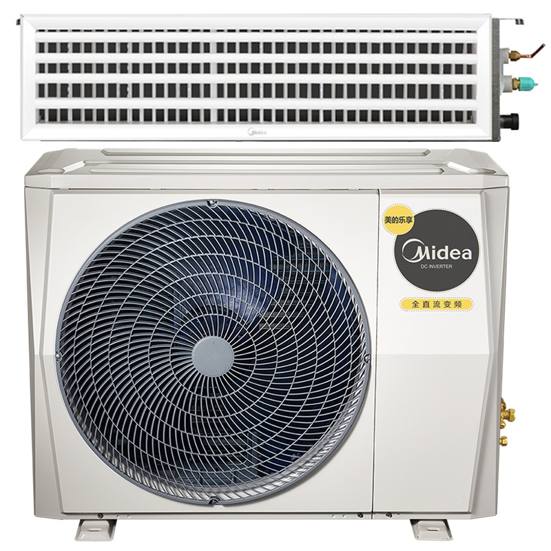 美的中央空调(Midea)3匹 智能家用中央空调乐享全直流变频风管机一拖一 KFR-72T2W/BP3DN1-LX