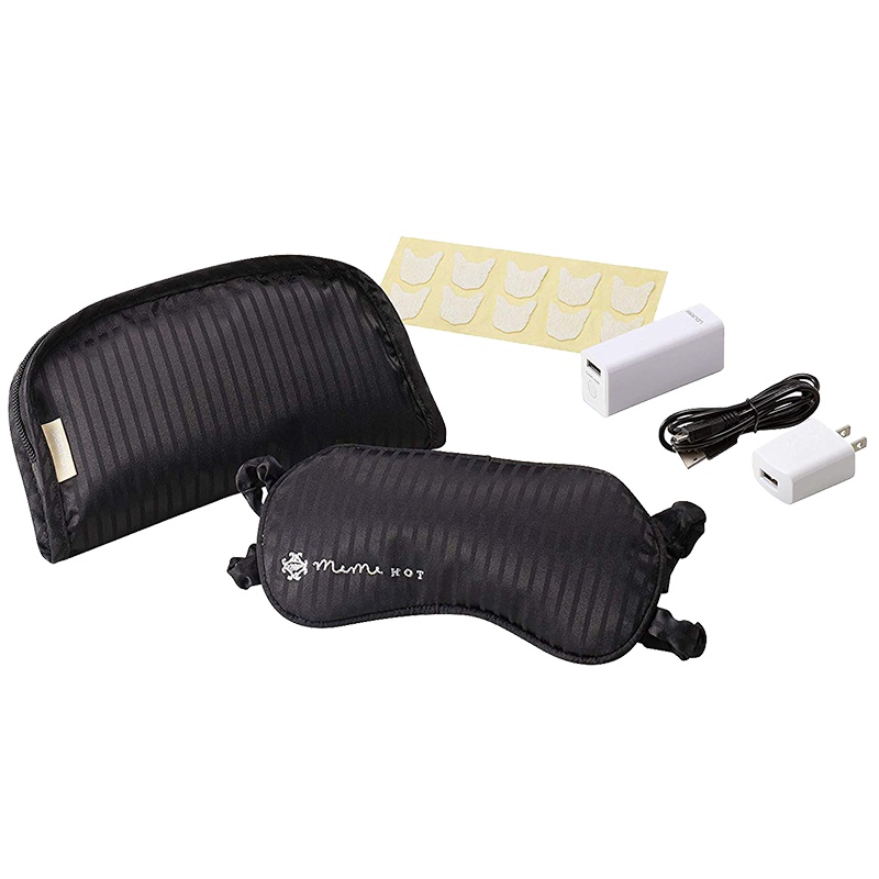 ATEX 猫咪眼罩 AX-KX512 温感热敷 黑色款眼部按摩仪