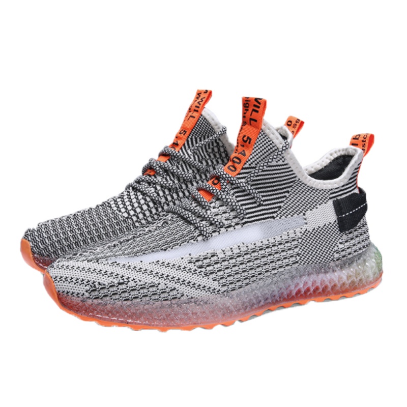 国际轻奢达宝森春夏季4D打印飞织男鞋椰子鞋个性彩色果冻底潮鞋透气运动鞋跑步鞋通用;男女鞋板鞋男休闲鞋男鞋