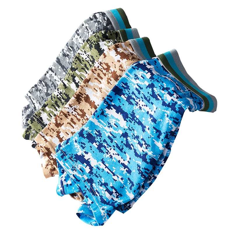 迪奥 男士内裤平角裤棉舒适透气柔软四角裤修身吸湿排汗大码不易褪色