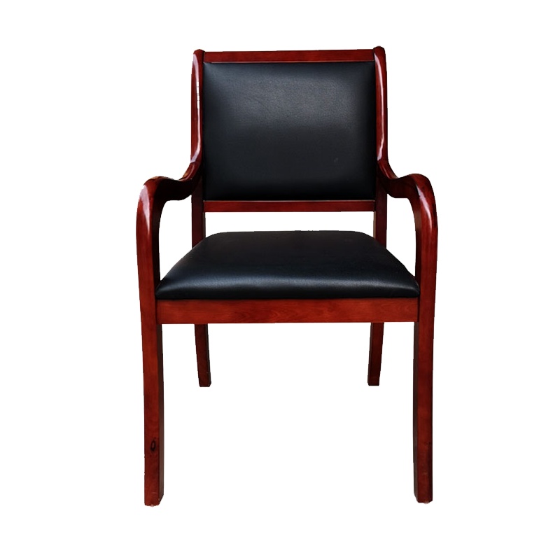 [田珍]新品欧式时尚办公椅精致西皮加厚靠背老板椅实木框架人体工学椅