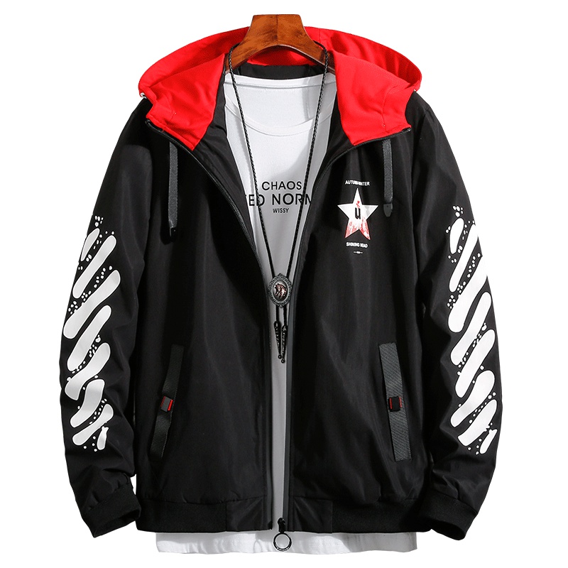 花花公子(PLAYBOY ICON) 男士外套春季韩版潮流帅气百搭时尚休闲男外套 J1904