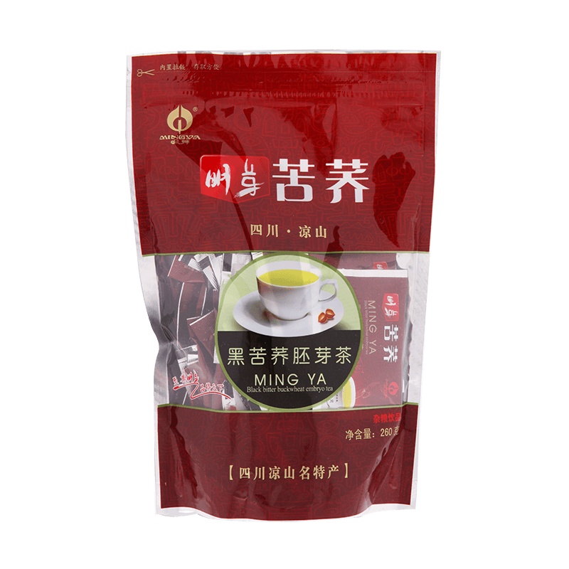 四川原产地 明芽苦荞茶 全胚芽黑苦荞茶 荞麦茶260g(内含52小包)