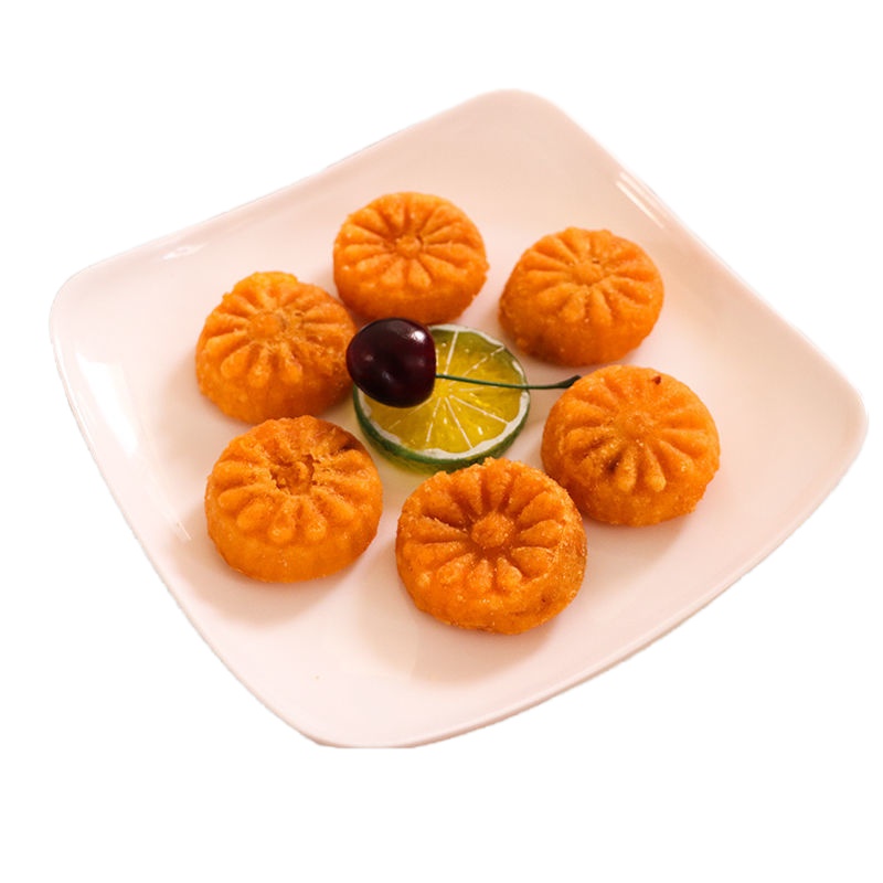 雪花南瓜饼3包 脆皮香蕉香芋地瓜丸豆沙南瓜饼速冻油炸半成品酒店甜点