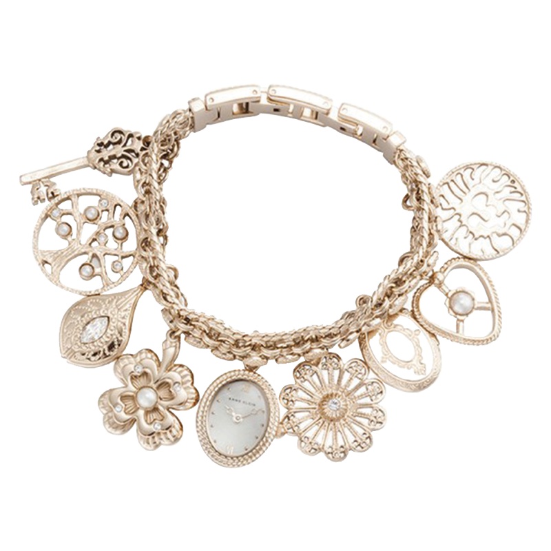 安妮克莱因（ANNE KLEIN）魅力潮流系列时尚休闲贝母表盘手链式石英女表10/8096CHRM