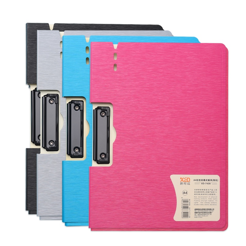 新时达a4文件夹板试卷夹学生用资料收纳书夹子板夹卷子夹写字垫板办公用品文具档案资料册本A3夹子竖文件夹塑料垫纸