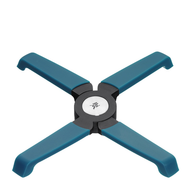 福腾宝(WMF)Hello Function磁性隔热垫(折叠式)德国耐高温硅胶隔热锅垫汤锅垫磁力吸附隔垫18cm 天蓝色