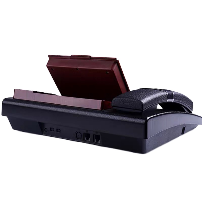 大屏皮革 固定电话 办公商务大型座机免提电话