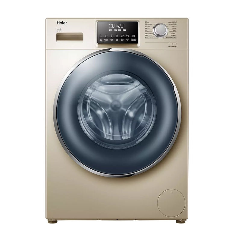 Haier/海尔G90928HB12G变频直驱全自动滚筒烘干洗衣机USP不间断速洗9.0公斤水晶滚筒洗烘一体机