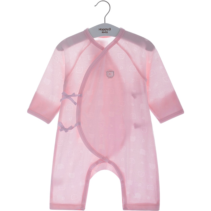 哈贝比新生婴儿连体和尚服夏季装衣服薄款莫代尔男女宝宝和尚哈衣