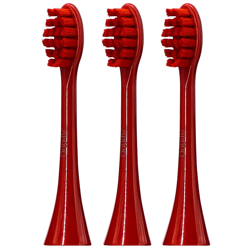 荷兰艾优APIYOOSUP成人电动牙刷刷头 1盒3支装 红色