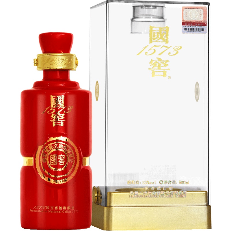 泸州老窖 国窖1573手工版 53度 500ml单瓶装 浓香型白酒