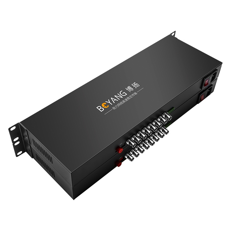 博扬 非压缩全高清HD-SDI视频光端机4路视频+2路网络+4路双向音频+RS485双向数据一对 BY-4HSER