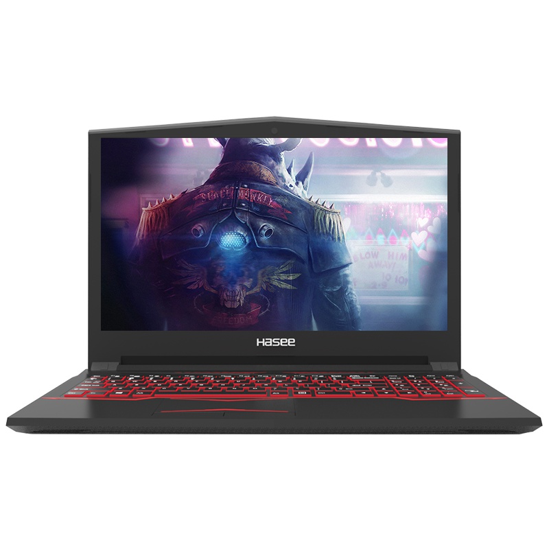 神舟(HASEE)战神Z7M-KP5SC  15.6英寸吃鸡游戏笔记本电脑(I5-8300H 8G 1TB+256GB GTX1050Ti 4G IPS)