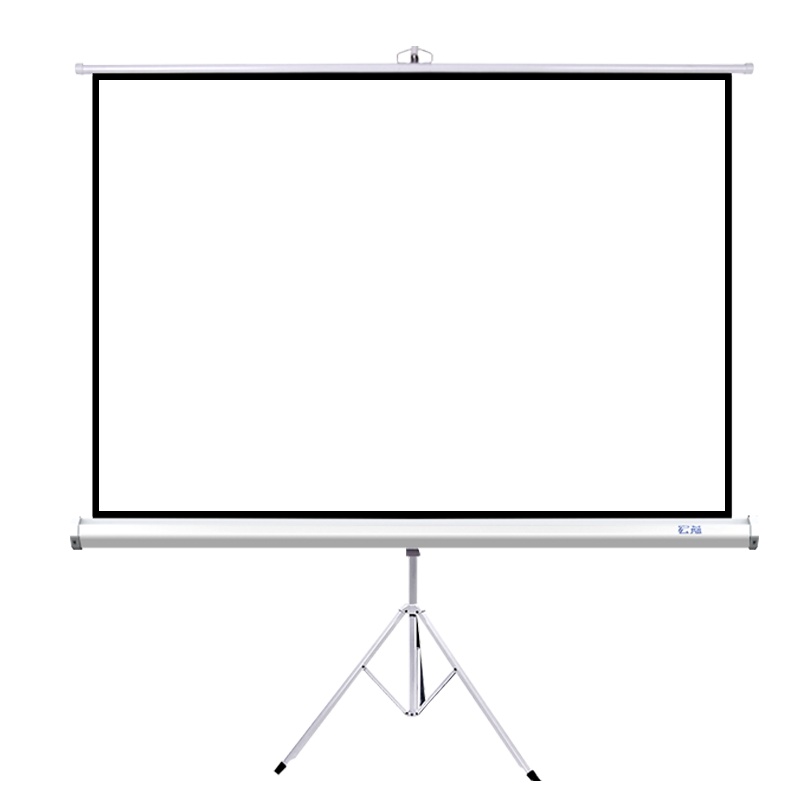 宏燕84英寸 4:3支架投影幕布投影布 家用投影仪幕布
