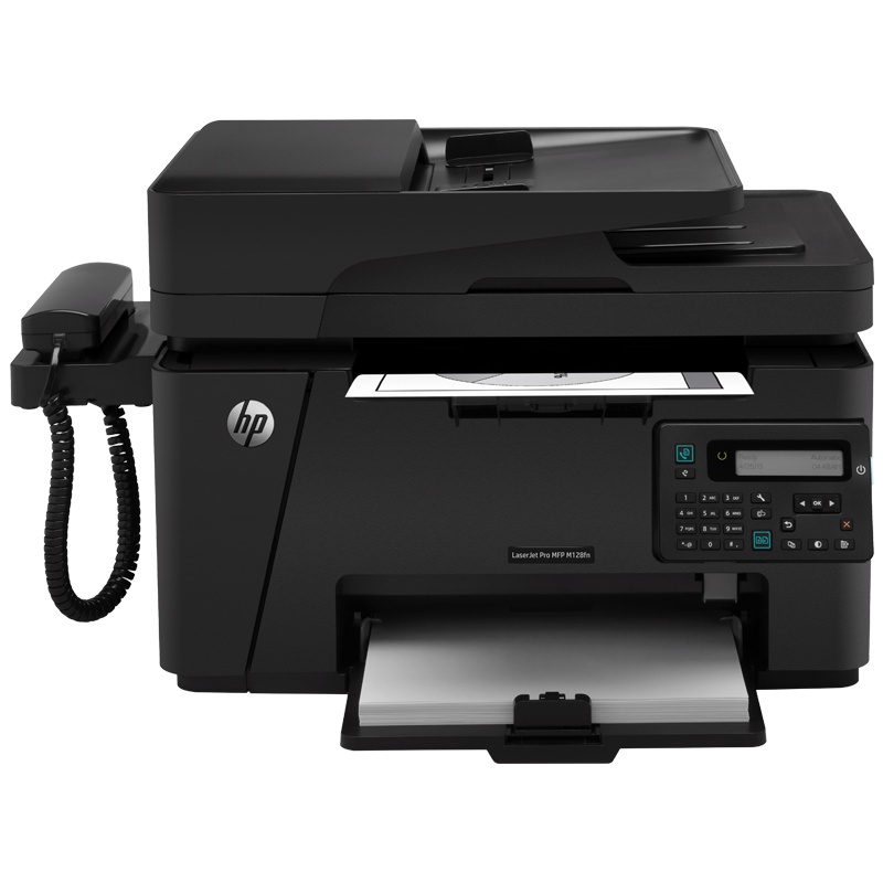 惠普（HP）LaserJet Pro MFP M128fn黑白激光一体机打印机一体机（打印 复印 扫描 传真） 学生打印作业打印