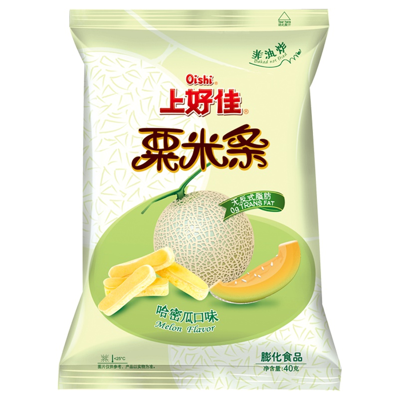 上好佳 粟米条 哈密瓜味 膨化食品 40g