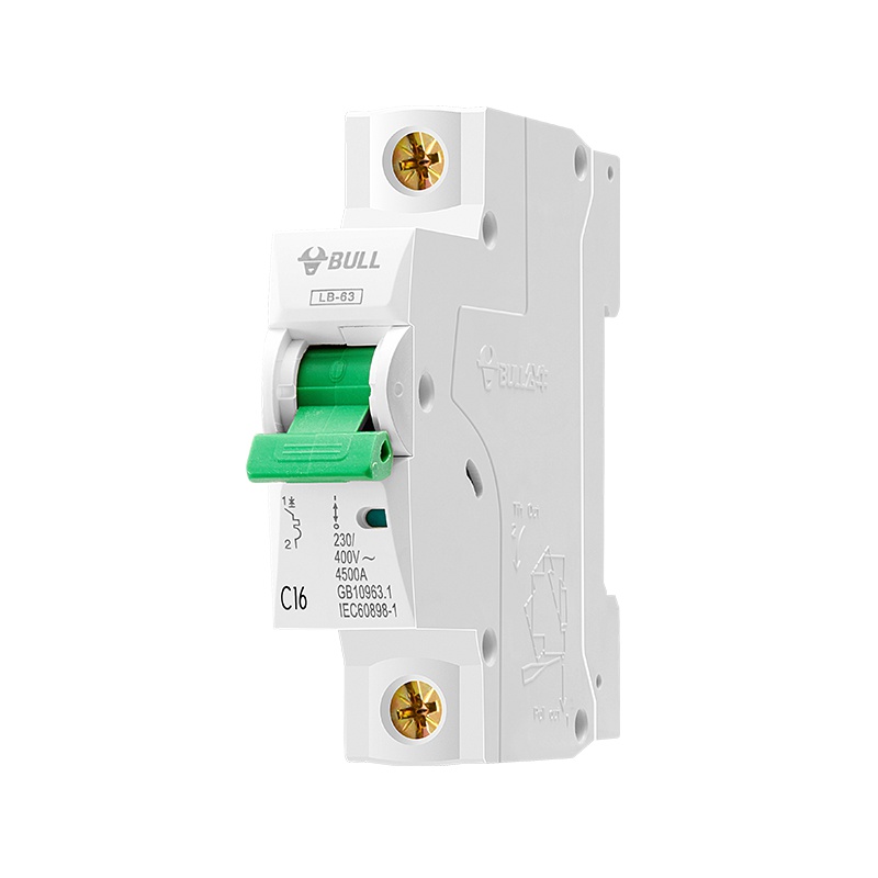 公牛(BULL) 空气开关 1P小型断路器 1P单极16A 家用电源空开 LB-63C16/1