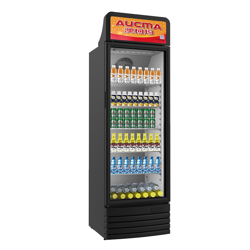澳柯玛(AUCMA) 展示柜SC-317NE 317升商用单门冷藏展示柜冰柜保鲜饮料柜啤酒柜循环风机制冷合金内胆一级能效