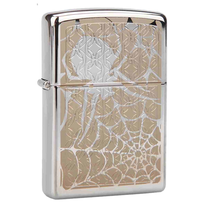 美国ZIPPO打火机 芝宝 爱情系列 一网情深28052蜘蛛网 男士礼品